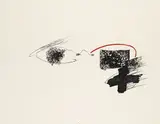 Arc rouge by Antoni Tàpies, 1973, Lithograph in colours, sold Oct 2007