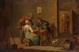 David Teniers, Nachfolge - Wirtshausszene, Oil on panel