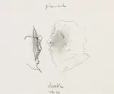 Gestern + heute by Horst Janssen, 1971, Pencil drawing, sold Oct 2007