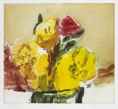 Klaus Fußmann, Blumen aus drei Jahreszeiten, 1996, Etching and aquatint
