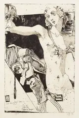 Judith by Horst Janssen, 1976, Etching, sold Oct 2007