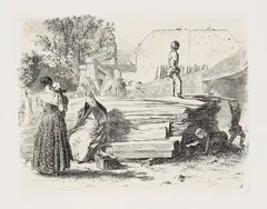 Radir-Versuche by Adolph von Menzel, 1844, Etching, sold Oct 2007