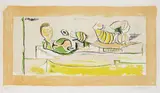 Graham Sutherland, Articulated Forms, 1950, Lithograph in colours