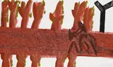 HAP Grieshaber, Wegzeichen, 1964, Woodcut in colours