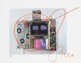 Nam June Paik, Aus: Novecento, 1992, Chalk drawing