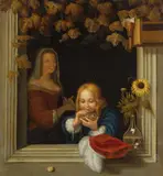 Frans van Mieris d. Ä., Nach - Junge mit Seifenblasen, Oil on panel