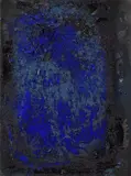 Maria Moser, Mischtechnik Blau