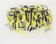 Ohne Titel by Peter Brüning, 1961, Radierung auf Velin, sold Oct 2007