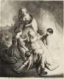 Lot und seine Töchter by Johannes (Jan Jorisz.) van van Vliet, 1631, Etching, sold Oct 2007