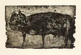 Katze by Horst Janssen, 1959, Etching, sold Oct 2007