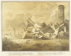 Friedrich von Gärtner, Reste des Tempels des Jupiters zu Selinus, 1819, Lithograph