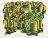 Fritz Baumgartner, Ohne Titel, 1980, Lithograph in colours