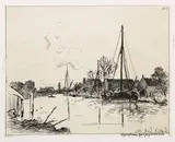 Johann Barthold Jongkind, Le Canal, 1862, Etching