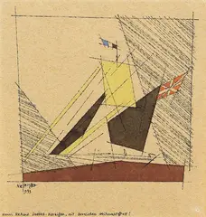 Lyonel Feininger, Ohne Titel, 1933, Pen and India ink drawing