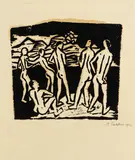 Max Pechstein, Sommer II, 1912, Woodcut