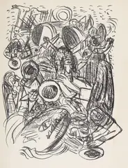 Apokalypse by Max Beckmann, 1943, Lithograph, sold Oct 2007