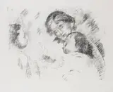 Une mère et deux enfants by Pierre-Auguste Renoir, 1912, Lithograph, sold Oct 2007