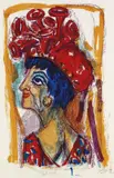 Otto Dix, Contessa, 1962, Farblithografie auf Kupferdruckpapier