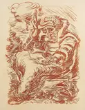 Ludwig Meidner, Sitzender Prophet mit Gebetsrolle