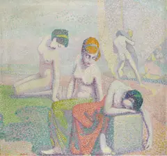 Moritz Melzer, Ufer der roten Insel (Fragment), 1906, Oil on canvas