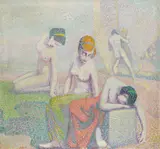 Moritz Melzer, Ufer der roten Insel (Fragment), 1906, Oil on canvas