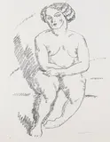 Sitzender weiblicher Akt I by Alexej von Jawlensky, 1920, Lithograph, sold Oct 2007
