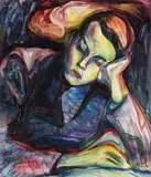 Maria von Heider-Schweinitz, Schlafender Junge, 1937, Oil on canvas