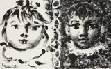 Claude et Paloma by Pablo Picasso, 1950, Lithograph, sold Oct 2007