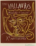 Plakat: Vallauris, Peinture et Lumière, Xe Anniversaire by Pablo Picasso, 1964, Linocut in colours, sold Oct 2007
