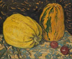 Albert Aereboe, Kürbisstillleben, 1918, Oil on canvas