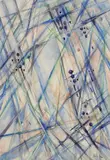 Michail Larionov, Abstrakte rayonistische Komposition, 1920, Watercolour