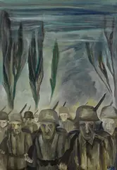 Marsch zur Front oder Die drei Alemannen by Curt Ehrhardt, 1933, Oil on canvas, sold Oct 2007