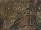 L. von Hofmann, Badende am See, 1905, Pastel