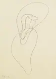 Jean Arp, Figure, 1959, Pencil drawing