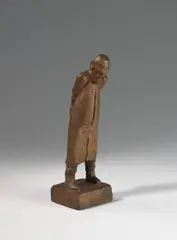 Bärtiger Alter mit Mantel by Gerhard Marcks, 1973, Bronze, sold Oct 2007