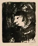 Erich Heckel, Frau auf der Strasse, 1908, Lithograph