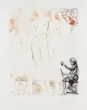 Das Urteil des Paris by Salvador Dalí, Farbige Heliogravure, Radierung und Kaltnadel auf ARCHES FRANCE (Wasserzeichen), sold Oct 2007