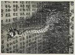 A. Paul Weber, Das Gerücht (I), 1953, Lithograph