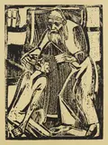 Rückkehr des verlorenen Sohnes by Christian Rohlfs, 1916, Woodcut, sold Oct 2007