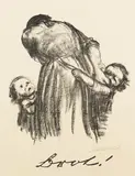 Brot! (Endgültige Fassung) by Käthe Kollwitz, 1924, Chalk lithograph, sold Oct 2007