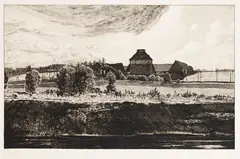 Sommernachmittag by Max Klinger, 1881, Etching, sold Oct 2007