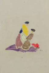 Figürliche Komposition by Adolf Hölzel, 1920, Chalk drawing, sold Oct 2007