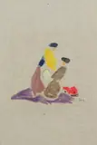 Adolf Hölzel, Figürliche Komposition, 1920, Chalk drawing