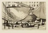 Emil Orlík, Die Reise nach Japan, 1921, Etching
