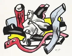 Branches by Fernand Léger, 1955, Lithograph in colours, sold Oct 2007
