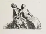 Ernst Barlach, Liebespaar, 1917, Lithograph