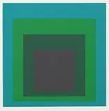O-G by Josef Albers, 1967, Silkscreen in colours, sold Oct 2007