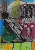 Ida Kerkovius, Figurengruppe in Landschaft