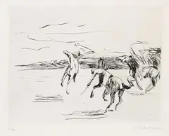 Polo by Max Liebermann, 1912, Drypoint, sold Oct 2007