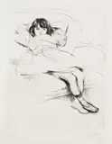 Jacques Villon, Renée au Canapé, 1907, Etching